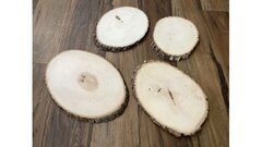 Wood Cookies With Bark